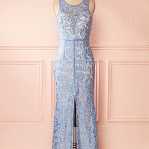 Boutique 1861 Nilia Blue lace full-length gown